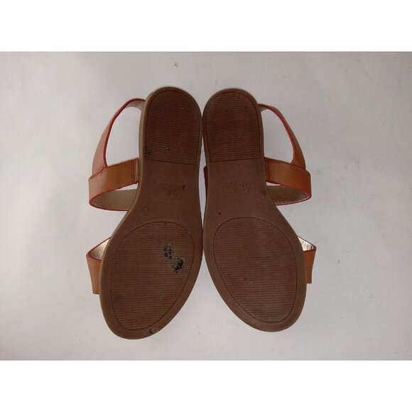 Crown Vintage Aaliya Women's Brown Animal Print Strappy Sandal 9 - Picture 8 of 10